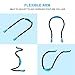 MINGER Rechargeable LED Book Light Neck Hug Light, 4 LED Hand-Free Bright Knitting Lamp, 6000K Daylight 3 Brightness Modes and Flexible Arm for Bed Reading Night Jogging