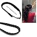 Merrylight Fashion Elastic Stretch Hair Braid Headband Plaited Braid Synthetic Hair Band Hair Piece (Dark Brown-4)