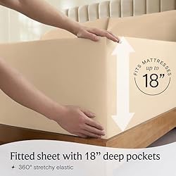 LuxClub 4 PC Sheet Bed Sheets Deep Pockets 18" Eco