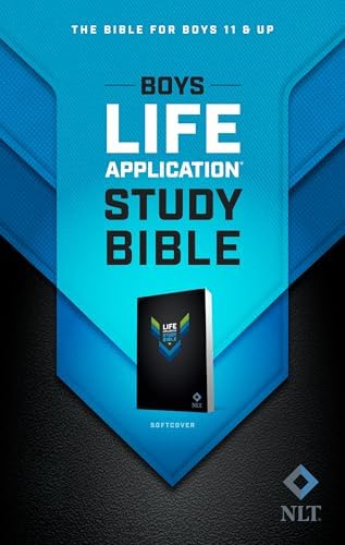 NLT Boys Life Application Study Bible, TuTone (LeatherLike, Neon