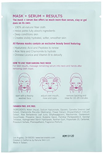 Karuna Anti-Oxidant + Face Mask, Pack of 4, 3.80 fl. oz.