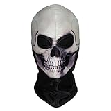 JIUSY 3D Skeleton Mask Scary Skull Balaclava Ghost Skull Cosplay Costume Halloween Party Full Face Mask