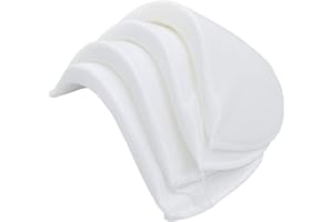 YEQIN Covered Set-in Shoulder Pads (2 Pair of White)