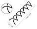 718-Beauty Backspin Spiral Hair Pin, Color Match for Dark Hair, 4 Pins
