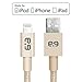PureGear Braided Metallic Charge-Sync Cable for Apple Lightning devices - Gold 48