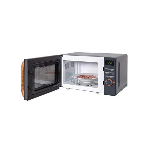 Russell-Hobbs-RHMD714G-17-L-700-W-Scandi-Grey-Digital-Microwave-with-5-Power-Levels-Wood-Effect-Handle-Dials-Clock-Timer-Automatic-Defrost-Easy-Clean-8-Auto-Cook-Menus Russell Hobbs RHMD714G 17 L 700 W Scandi Grey Digital Microwave with 5 Power Levels, Wood Effect Handle & Dials, Clock…