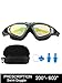 HAIREALM Prescription Swim Goggles,Optical Corrective Swimming Goggles (Myopia 0 to -6.0 Diopters),100% UV Protection Nearsighted,Anti-Fog, with Nose Clip and Ear Plugs