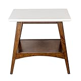 Parker End Table White/Pecan See Below