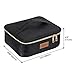 Lifewit Makeup Train Case with Adjustable Dividers Travel Cosmetic Bag Organize Case with Brush Holders Black