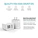 iPhone Charger, NOOT PRODUCTS 3 Feet Apple MFi Certified Lightning To USB Cable, 2 Port USB 2.1A Wall Charger for iPhone, iPad, iPod