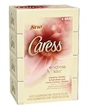 Caress Beauty Bar, Endless Kiss Creamy Vanilla and Sandalwood 3.14 Ounce, 4-Bar