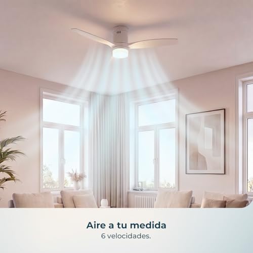 EnergySilence Aero 4600 Arctic Steel & Sand Ventilador de Teto