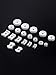 Mudder 20 Pieces Watch Back Press Fitting Dies Watch Repair Tool Kit Round and Rectangular
