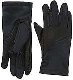 Calvin Klein Men's Pieced Logo Grip Tech Glove with Touchscreen Technology, Charcoal, M/L