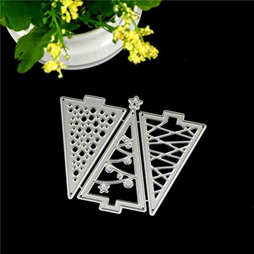 6 Sets Merry Christmas Tree Gift Box Elk Cutting Nesting Dies Stencils Frame Die Cuts Metal Template Mould DIY Scrapbook Card Making Tool Photo Album Embossing Scrapbooking Paper Card Decor Craft