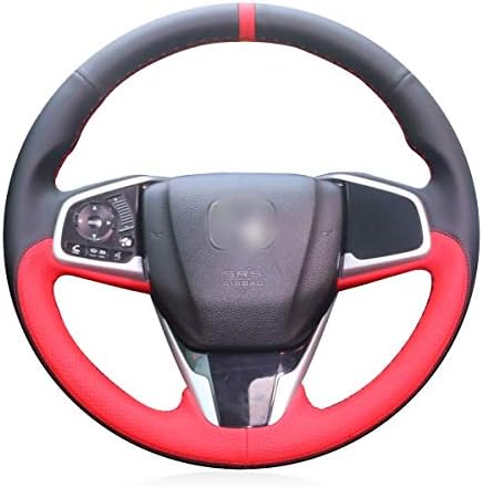 YHEGV Design 3D Stitched Red Hand with Black Faux Leather Packing Lid for Honda Civic 10 Civic CRV CRV 2016-2019 2017-2019 2016-2018 Clarity Car Interior Accessories