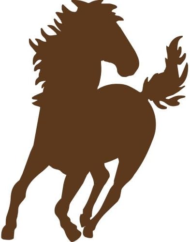 ThatVinylPlace 20 Cm Heigth By 20 Cm Max Brown Horse Sticker, Vinyl, Decal, Car, Boat, Jokey, Pony, Horse, Tattoo, Car Decal, Car Sticker, Wall Sticker, Door, Window, Patio, Bedroom, Room, Kitchen _0047