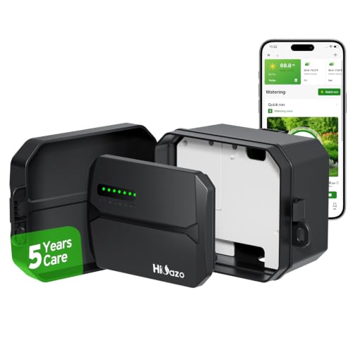 Outdoor Smart Sprinklers Controller 2.4GHz WiFi, Irrigation Controller Easy Use App Enabled,