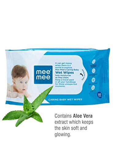 Mee Mee Soft Gentle Baby Wet Wipes (24 Wipes) Pack of 1 | Infused with Aloe Vera and Vitamin E | Paraben & Sulfate Free | Cleansing Wipes | Wipes for Babies 1 Mee Mee Soft Gentle Baby Wet Wipes (24 Wipes) Pack of 1 | Infused with Aloe Vera and Vitamin E | Paraben & Sulfate Free | Cleansing Wipes | Wipes for Babies