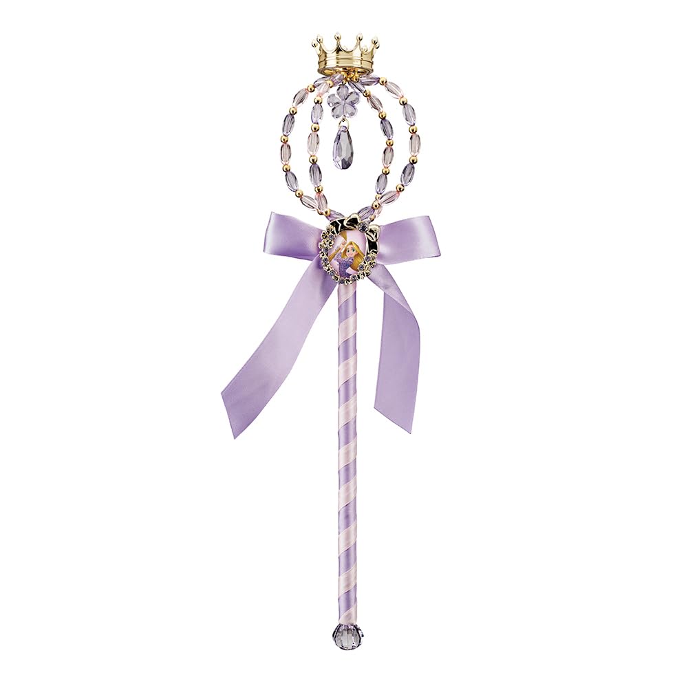 Disguise Disney Princess Rapunzel Wand for Kids, Official Disney, Sparkly Princess Wand with Rapunzel Cameo and Crown Design, Ideal for Halloween or Carnival — image 1