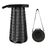 GYUEE Retractable Folding Stools, Sturdy Portable Lightweight Plastic Queue Stool, Holds up 330 Lbs, Outdoor Stable Stool Folding Fishing Camping Stool Fishing Chair