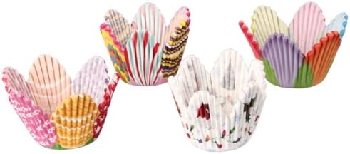 Ecloud Shop 400PCs Cupcake Cases Disposable Baking Wrappers Dessert Muffin Cups Liners for Wedding Party Birthday Small Cake Cookies
