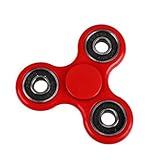 SMAZ LIFE Anti-Anxiety Fidget Spinner Toy Helps Focusings EDC Focus Toy for Kids & Adults - Best Stress Reducer Relieves ADHD Anxiety and Boredom Ceramic Cube Bearing Red