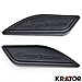Krator NP017-B Black Gas Tank Pad Side Cap Cover (for Suzuki Hayabusa Busa GSX1300R 1999-2014 Gas Tank Pad Side Cap Hayabusa Logo)