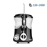 Professional Water Dental Flosser, Multifunctional by 7 Water Flossing Tips Included and High Water Capacity for Long Time Using