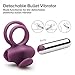 Alona Silicone Vibrating Cock Ring, Rechargeable Luxury Penis Ring Vibrator, Powerful Sex Toy for Male or Couples, Super-stretchy & Waterproof