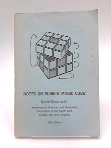 Notes on Rubik's 'Magic Cube'
