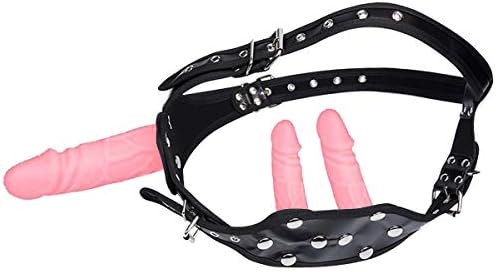 Strap On Realistic Wearable Double Heads Adjustable Belt for Women Pink