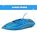 RONGT Mini Single Remote Control Speedboat Children Outdoor Activities Water Speedboat Race Competition Sailing Model (White)