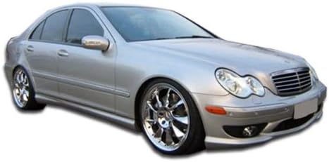 2001-2007 Mercedes C Class W203 Duraflex AMG Look Side Skirts Rocker Panels - 2 Piece (Overstock)