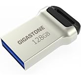 GIGASTONE 128GB Nano USB 3.2 Flash Drive, Ultra Compact Metal Design, Up to 120MB/s
