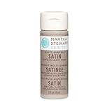 Martha Stewart Crafts Multi-Surface Satin Acrylic Craft Paint in Assorted Colors (2-Ounce), 32079 Gray Wolf