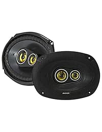 Enrockaudiobundle Kenwood Bluetooth AM FM Receptor estéreo para automóvil con 2 bocinas de 2 vías Kicker de 600 vatios y 6.5 "pulgada + 2 x 900 W, 6 x 9 bocinas coaxiales de 3 vías + 4 canales de amplificador con kit de instalación 8G), KMMBT322U 43C