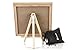 Felt Letter Board Sign: Decorative Wooden Changeable Marquee Message Board Set with 328 Letters, Numbers, Symbols and Emojis, Oak Wood Frame, Display Easel and Black Bag - 10x10 Inch Black Letterboard
