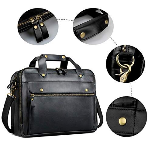 Ripley - MALETÍN DE PIEL PARA HOMBRE BOLSA PARA ORDENADOR PORTÁTIL  IMPERMEABLE ESTILO RETRO PARA NEGOCIOS VIAJES BOLSO DE MANO