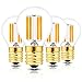 Hizashi Super Mini Globe S11 LED Light Bulb, Dimmable, 4W E17 Intermediate Base 40S11 LED Filament Replacement Bulb, 40 Watt Equivalent, Warm White 2700K for Cabinet, Closet, Desk Lamp - 4 Pack