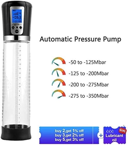 Riliy- Exèrcǐsè Training 12inch Realistic Male Electric 4 Modes Automatic Pressure Vacuum Pump Enlǎrgèmènt Extèndèr Increase The Size and Strength Couple Best Gift