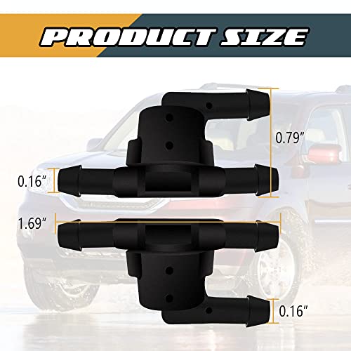 2-Pack Wiper Washer Check Valve Replacement - Fits Toyota, Scion, Lexus Models (OEM 85321-28020) - View #9