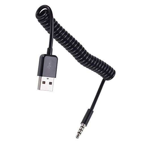 Fivetech US Cable 3.5mm AUX Audio Plug Jack to USB 2.0 Male Charge Cable Adapter Cord for ipod Hot