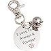 OFPUPPY Cat ID Tags - Dog Memorial Gifts - Pet Birthday Gifts with Bell Dog Stainless Steel Pendant with Gift Bag Pet Label Present Style for Dogs & Cats Collar