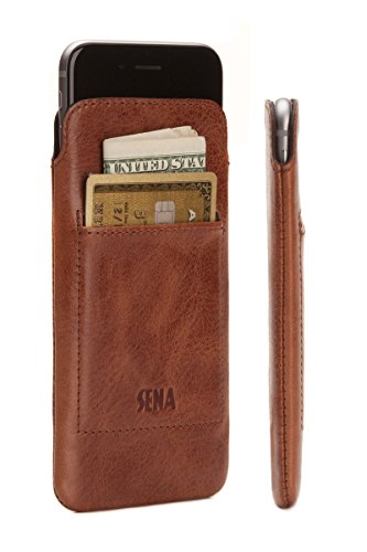 Sena Cases Genuine Leather Ultraslim Iphone 7, Iphone 6/6S (Wallet Cognac)