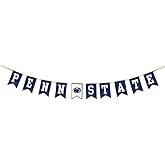 Pennsylvania State Tailgate Party Banner by Hanna's Handiworks | For School Parties, Graduations | Lightweight Fabric | Represent Your NCAA PSU Team Spirit | Part 1 “Penn State”