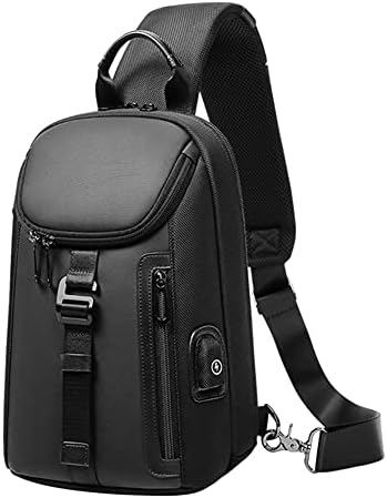 TUCUXY Sling Backpack for Men Cross Body Shoulder Bag with USB