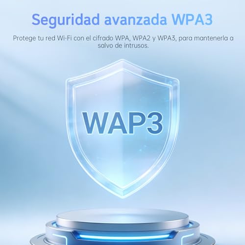 PLERY Repetidor WiFi 6 AX1500, Repetidor WiFi Largo Alcance Doble Banda 5GHz/2.4GHz, Amplificador Señal WiFi con Puerto Ethernet, MU-MIMO, WPS, Amplificador WiFi Compatible con Cualquier Router