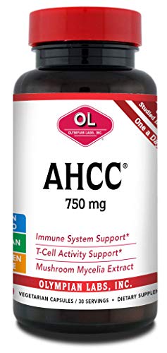 Olympian Labs Premium AHCC Supplement 750mg of AHCC per Capsule – Supports Immu…