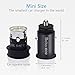 Bekerbro Small USB Car Charger, Zinc-alloy Shell 4.8A 24W Dual Smart Port for iPhone 7 / 6s / Plus, iPad Pro / Air 2 / mini, Galaxy S7 / S6 / Edge / Plus, Note 5 / 4, LG, HTC and More (Space Grey)